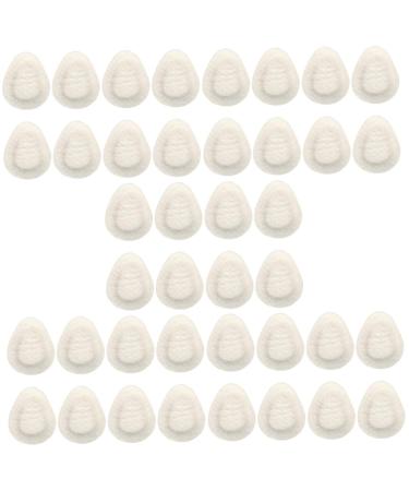 NOLITOY 20 Pairs Felt Foot Pad Forefoot Pads Half Shoe Cushions High Heels Pads Adhesive Metatarsal Pads High Heel Liner Felt Metatarsal Pads Breathable High Heel Inserts Half Shoe Patches
