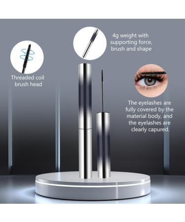 3D Curling Metal Mascara - Waterproof - Hairless - Washable and Extra Fine - No Clumping (Black) (Black) - Buy Online on GoSupps.com