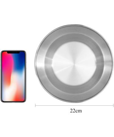 Bisgear Camping Stainless Steel 8.5 Kitchen Dinner Plate (Pack of 4) - BPA Free Outdoor Dinnerware Set for Backpacking, Picnic & BBQ - Buy Online on GoSupps.com