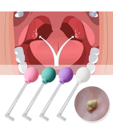 Jkapagzy Tonsil Stone Remover Tool Ear Wax Tonsil Stone Suction Cleaner Cleaning Mouth Style Tool Care Manual Style Manual Remover Random 1 PC