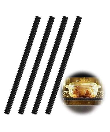 Oven Protector 4 Pack Silicone Heat Resistant Oven Guard Child Safety Protection Against Burns and Scars (Black)