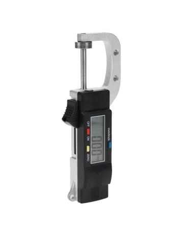 Digital Thickness Gauge 0-25mm Measuring Range High Precision Pointer Display Caliper Thickness Meter Measuring Tool Metric/inch Paper/Film/Fabric/Tape Thickness Gauge Measuring Tool