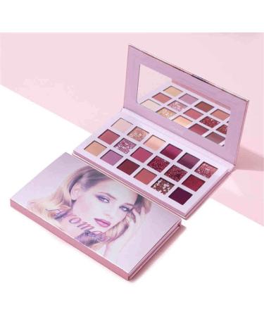New Nude Eyeshadow Palette 18 Colors Matte Shimmer Glitter Multi-Reflective Shades Ultra Pigmented Complexion Eye Shadow Makeup (A) - Buy Online on GoSupps.com