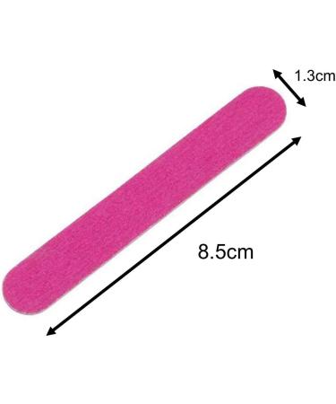 100pcs Disposable Mini Nail File 180/240 Grit Double Sided Emery Board Nail Buffering Files for Home and Salon Use Pedicure Manicure Travel - Buy Online on GoSupps.com