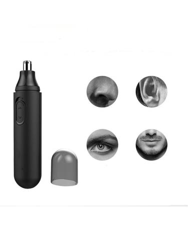 Ear and Nose Hair Trimmer for Men - Stainless Steel Waterproof Dual Edge Blades Mute Motor with Cleaning Brush - Buy Online on GoSupps.com