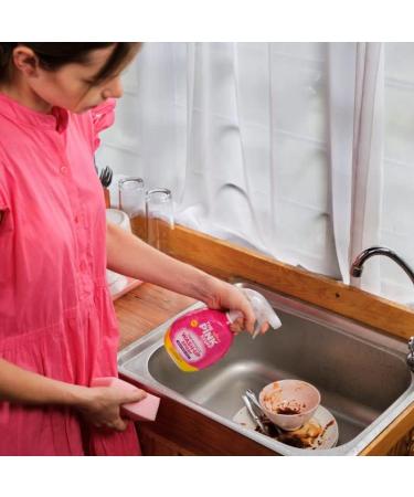 The Pink Stuff for Household cleaning bundle: Disinfectant spray Wash-Up Spray Window & Glass spray 3 pieces Pack + for you: Organza Small Bag - Buy Online on GoSupps.com