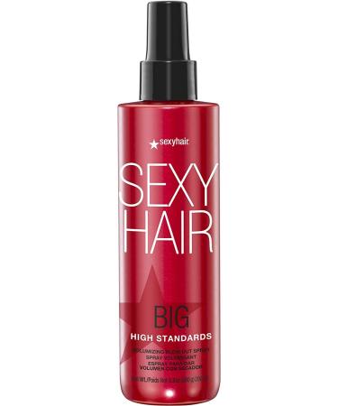 SexyHair Big High Standards Volumizing Blow Out Spray  6.7 Oz | Up to 40% More Volume | Shine  Smoothness and Manageability | Thermal Protection