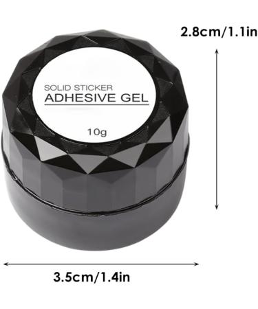 Nail Rhinestone Glue Press on Nails Tips Solid Patch Gel Glue Manicure Gel Glue 10g Brushes - Buy Online on GoSupps.com
