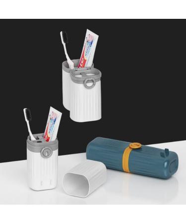 Hoshen Portable Travel Toothbrush Cup Multifunctional Toothbrush Holder & Wash Cup Yellow | Ideal Travel Companion for Toothpaste & Toothbrush Storage - Buy Online on GoSupps.com