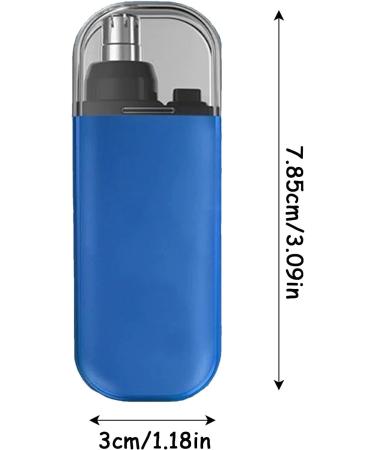 Nose Trimmer - Nose Hair Remover Battery Electric Groomer | Portable Nose Hair Trimmer Nose Ear Hair Trimmer with Protective Cover Professional Ear Hair Clippers for Wet/Dry 79x30x17mm Blue - Buy Online on GoSupps.com