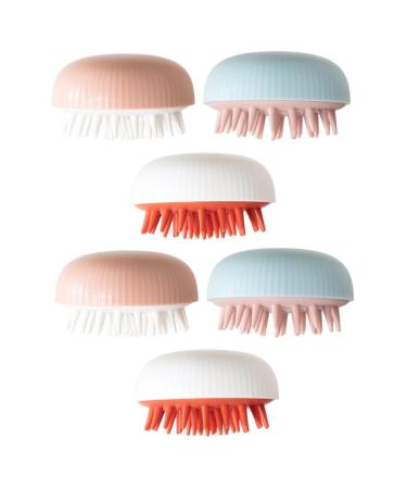 Beaupretty 6 Stk Shampoo brush hair accessories hair accessories Massage brush shower body bathing brush cleaning brush shampoo-brush with double usage purpose hair brush tools for the shower