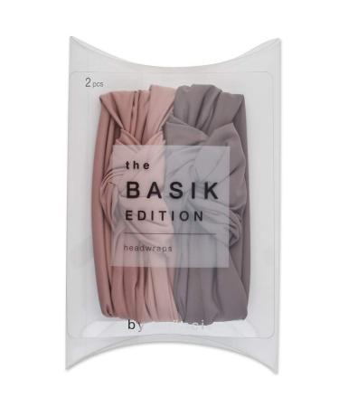 Sc nci Soft Knot Headwraps - Neutral Mauve & Dark Grey, 2 Pack - Buy Online on GoSupps.com