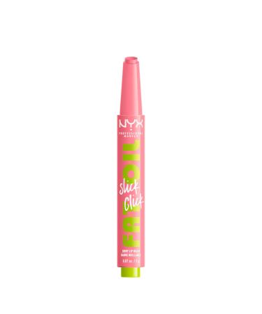 NYX PROFESSIONAL MAKEUP Fat Oil Slick Click Balm in a stick Infused with nourishing oils High shine finish - Clout (Pink) 10 Clout