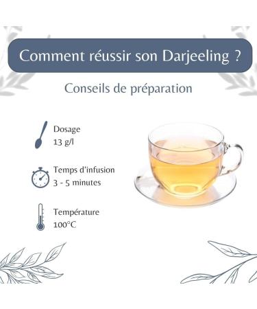 Th Noir Darjeeling SFTGFOP1 Bio en Vrac - Th Vegan 100% Naturel Sans OGM - Agriculture Biologique - Conditionn en France - Sachet 1 kg (500 Tasses) - Buy Online on GoSupps.com