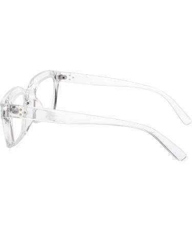 Buy Acme Blue Light Filter Glasses for Women & Men - Large Frame Computer Glasses 50mm Transparent White - Buy Online on GoSupps.com
