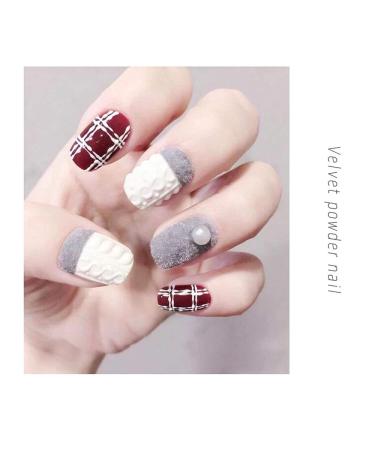 Rantoloys 12 Color Velvet Flocking Powder Set - Nail Art Glitter Polish for DIY Decoration - Buy Online on GoSupps.com