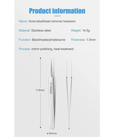 Usiveinborn Blackhead Remover Usiveinborn Tweezers Professional Facial Blackhead Remover Tweezers Professional Stainless Steel Facial Blackhead Remover Tweezers Usiveinborn Blackhead Tweezers A-3-piece Set - Buy Online on GoSupps.com