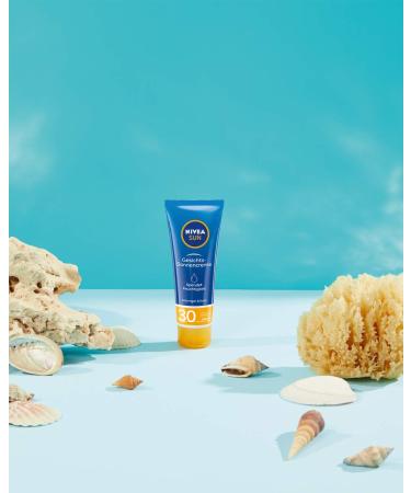 NIVEA SUN Protection & Care Facial Sun Cream SPF 30 - Instant Moisturizer for Face Neck & D collet (Pack of 2) - 50 ml - Buy Online on GoSupps.com