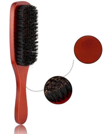 Komunj Professional Mustache Brush for Men - Soft Fine Hair Salon Tool | Perfect for Thin & Natural Hair - Buy Online on GoSupps.com
