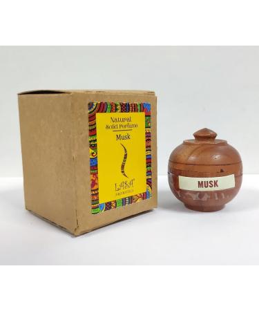 ANANYA FASHION & CRAFTS HUB Musk Natural Solid Perfume Beeswax Long Lasting Body Fragrance Balm Solid State Eau De Perfum in Wooden Jar 6 gm - Buy Online on GoSupps.com