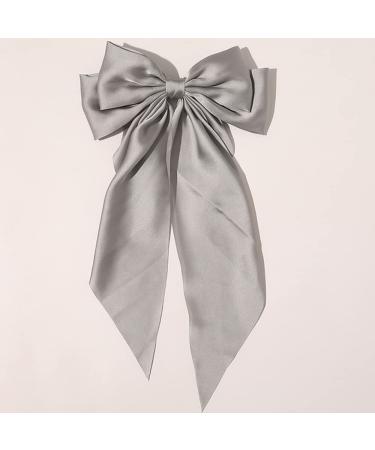 Large hair clip 40cm long elegant fabric hair loop clip hair needle loop women hair clips hair clip hair clip hair-accessories for women girls thick hair thin hair gray