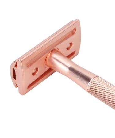 Premium Portable Manual Safety Razor for Men - Zinc-Aluminium & Brass Handle Double-Edged with Copper Base for Ultimate Grooming - Buy Online on GoSupps.com