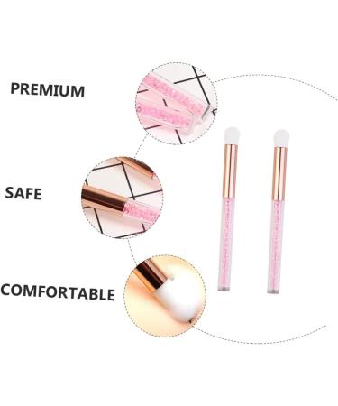 Beavorty 2Pcs Eye Shadow Brush Women Eyeshadow Brush Salon Makeup Tool Pink - Buy Online on GoSupps.com