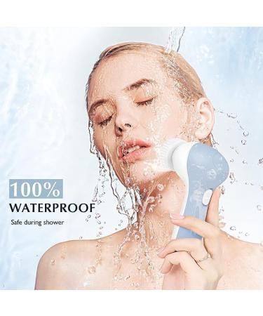 Mason Hygienics 5-in-1 Facial Cleansing Brush - Waterproof Exfoliating Electronic Face Scrubber - Easy to Use Modular Blue - International Shipping Available - Buy Online on GoSupps.com