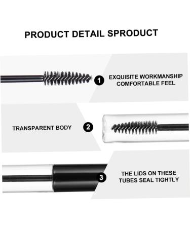 LALADEFIEE 2 Sets Mascara Tube Travel Bottles Eyelash Wand Eye Gloss Tube Lash Applicator Plastic - Buy Online on GoSupps.com