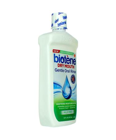Biotene Gentle Oral Rinse for Dry Mouth - Mild Mint 16 fl oz (473 ml) - Buy Online on GoSupps.com