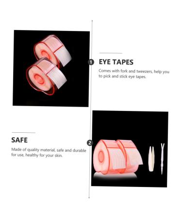 Didiseaon 2 Roll Lace Double Eyelid Sticker Stickers Breathable Eyelid Tape Adhesive Eyelid Sticker Invisible - Buy Online on GoSupps.com