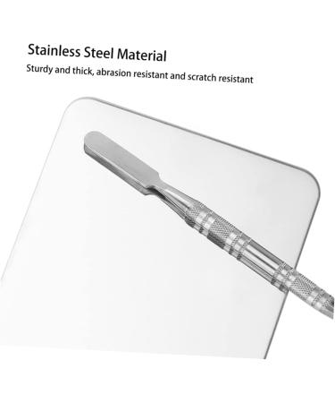 Beatifufu 1set Makeup Mixing Pad with Spatula for Foundation Eyeshadow Compact Lightweight Durable for Color Mixing Perfect Blending - Buy Online on GoSupps.com