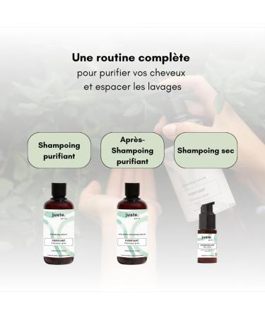 No. 1 Natural Shampoo for Oily Hair - Purifying Shampoo - 250 ml - Anti-Dandruff Shampoo - Regulates Excess Sebum - Hydration without Greasing - Sulfate-Free Shampoo - Made in France - Buy Online on GoSupps.com