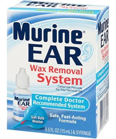 Murine Ear Wax Removal System - 0.5 Oz | Gentle Ear Care Solution - Buy Online on GoSupps.com