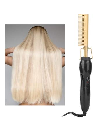 Alloy Electric Hair Straightener Comb Professional 450 F High Heat Ceramic Press Comb Digital Display Hair Styling Tool