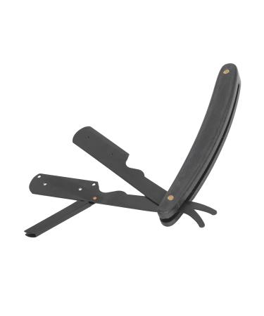 Ergonomic Manual Bartklingen Holder - Portable Straight Beard Cutter with Soft Wooden Handle for Men | Ideal for Hairdressing Salons - Buy Online on GoSupps.com