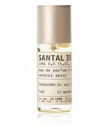 LE LABO Santal 33 Eau de Parfum 0.5 oz 0.5 Fl Oz (Pack of 1)