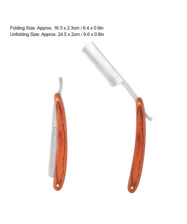 Professional Razor Shaving Knife | Straight Edge Barber Razor with Wooden Handle | Best Beard & Hair Cutting Tool for Barbers - Buy Online on GoSupps.com