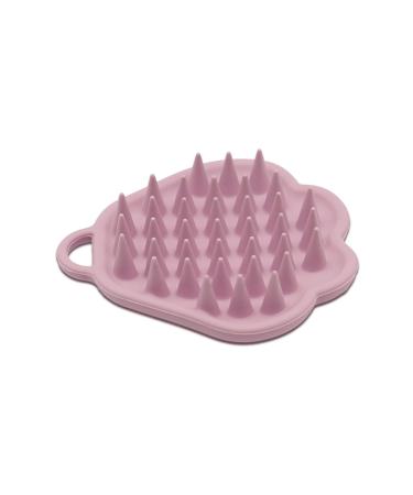 AQSQWQ scalp massage brush shampoo brush silicone shampoo hairbrush for peeling and head massage are used wet & dry improves blood flow to the scalp pink