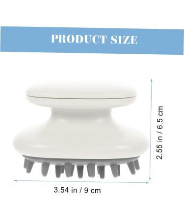 Combined Shampoo Bush & Rubber Scalp Massager | Shower Head Massager for Hair Washing & Scalp Peeling - Buy Online on GoSupps.com