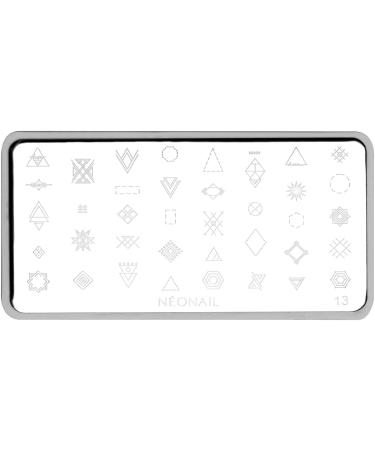 Neonail Stamping Plate 13 | Nail Art Stencils & Design | Perfect for French Nails & Stamping | Shop Internationally - Buy Online on GoSupps.com