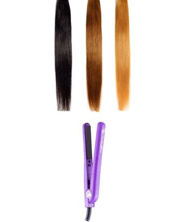 Royale Classic Deep Purple Diamond Flat Iron - 100% Ceramic Tourmaline Plates for Professional Hair Straightening - Nano Technology Far-Infrared Heat Anti-Static & Anti-Frizz - Buy Online on GoSupps.com