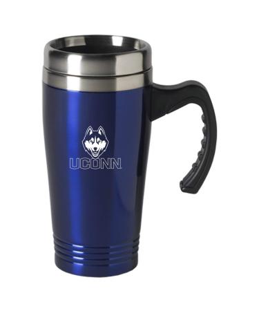 16 oz Stainless Steel Coffee Mug with handle - UConn Huskies
