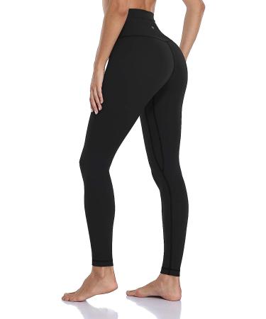 HeyNuts Women's High Waisted Yoga Leggings - 28'' Medium Black - Buy Online on GoSupps.com