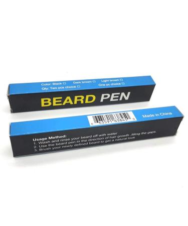 Beard Pen Filler Pencil & Brush - Waterproof Beard Enhancer & Moustache Coloring Tools - Buy Online on GoSupps.com