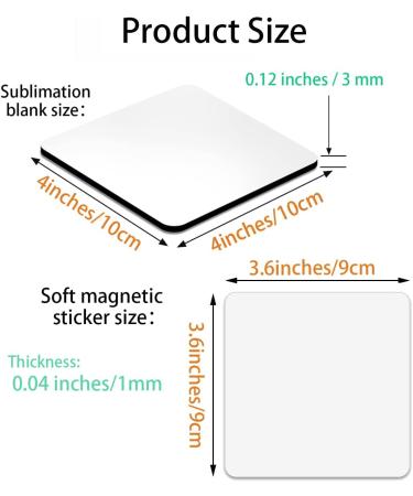 Customizable 4x4 Sublimation Magnet Blanks - DIY Decorative MDF Coasters and Fridge Magnets - Bulk Wholesale Options Available - Buy Online on GoSupps.com