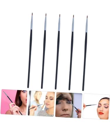 Hemoton 5pcs Fine Eyeliner Brush Eye Shadow Eyeliner Applicator Curved Eyeliner Brush Make up Brushes Fiber - Buy Online on GoSupps.com