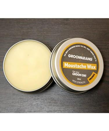Groomarang Original Moustache Wax 30ml - Extra Strong Hold Styling Wax for Moustache and Beard | Nourishing Formula | Gifts for Him - Buy Online on GoSupps.com