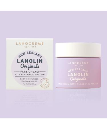 Lanocreme New Zealand Lanolin Face Cream with Placental Protein 100g ( Pack of 3)