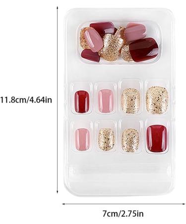 dijiusidy False Nail Fashionable Various Shapes Fingernail Full Coverage Strong Viscosity Adjustable Paster for Manicure Art 12 F741 12 1 count (Pack of 1) - Buy Online on GoSupps.com